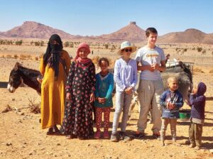 kids with nomads morocco desert