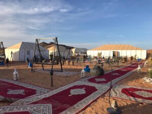 bivouac mobile morocco desert