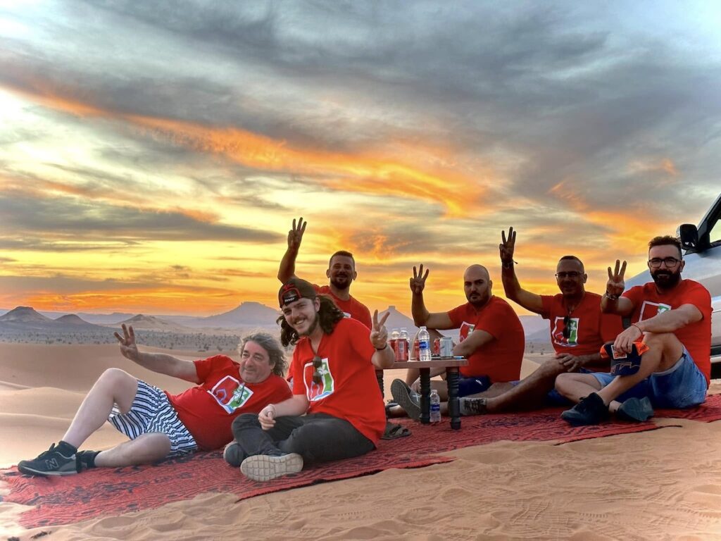 mobile Bivouac Sahara Desert Morocco