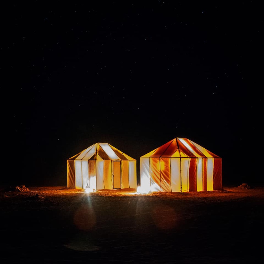 mobile Bivouac Sahara Desert Morocco